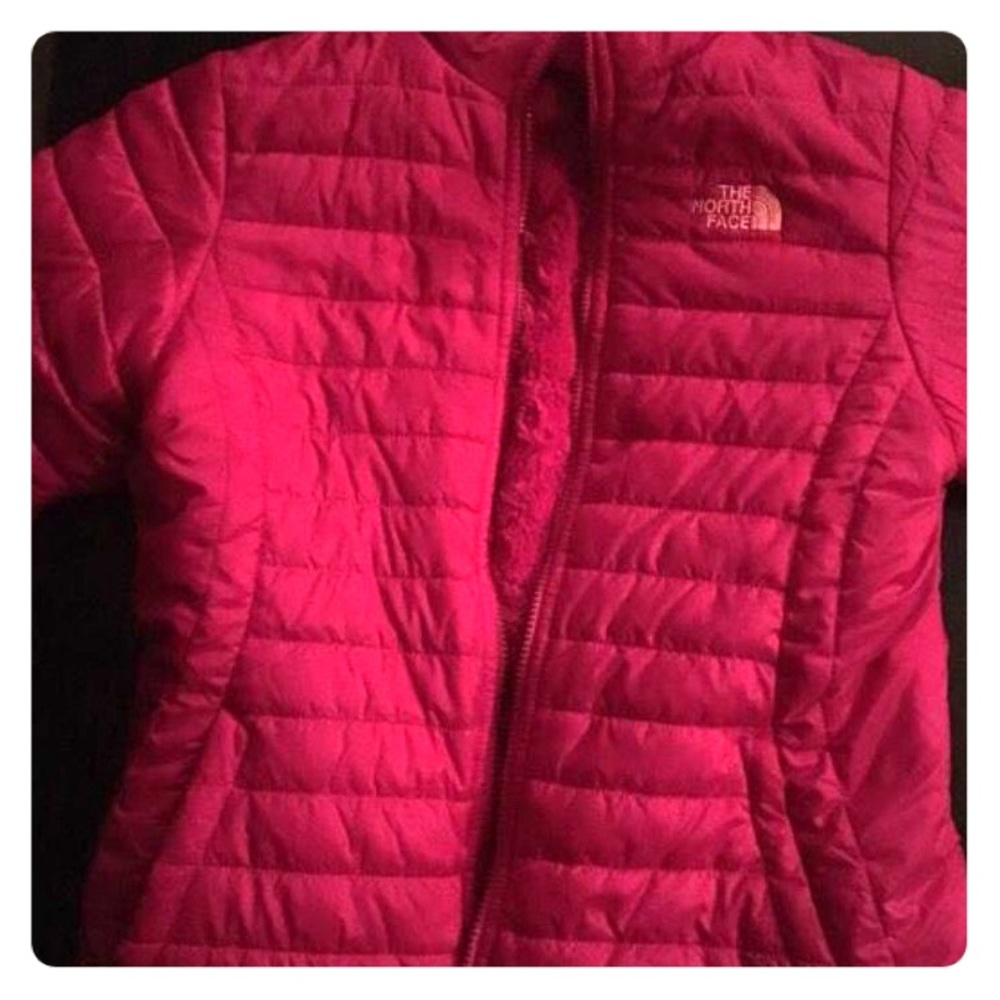 NorthFace swirl mossbud reversible jacket